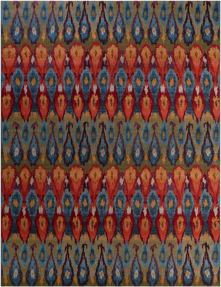 Detail image of 10' x 13' Easy-Clean Modern Indoor / Outdoor Rug