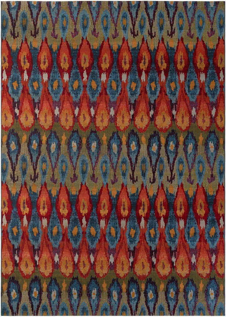 9' x 12' Easy-Clean Modern Indoor / Outdoor Rug