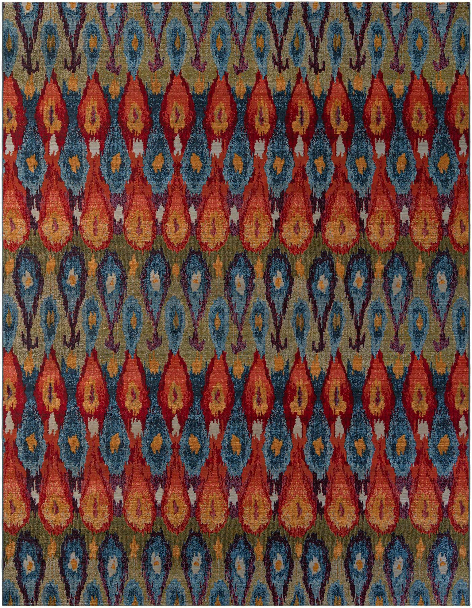 9' x 12' Easy-Clean Modern Indoor / Outdoor Rug