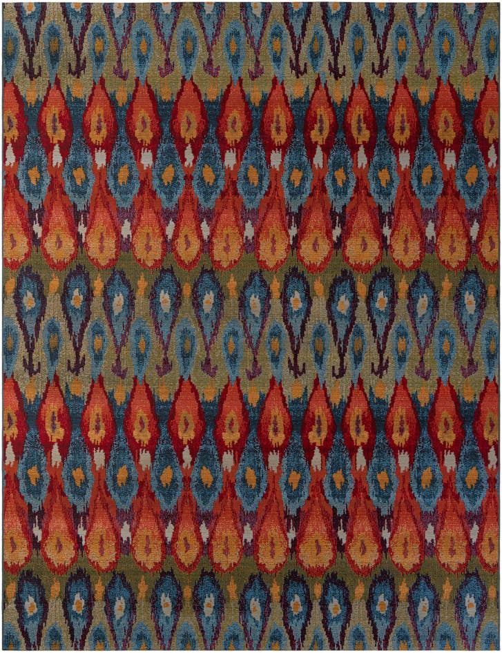 Detail image of 9' x 12' Easy-Clean Modern Indoor / Outdoor Rug