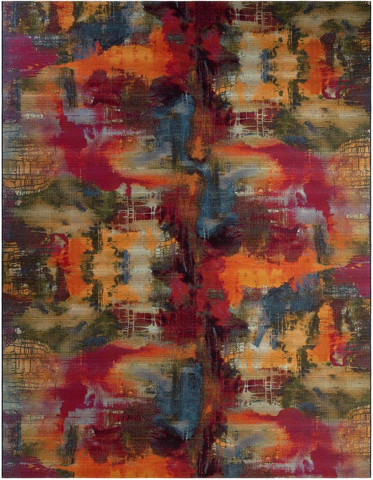 Detail image of 10' x 14' Easy-Clean Modern Indoor / Outdoor Rug
