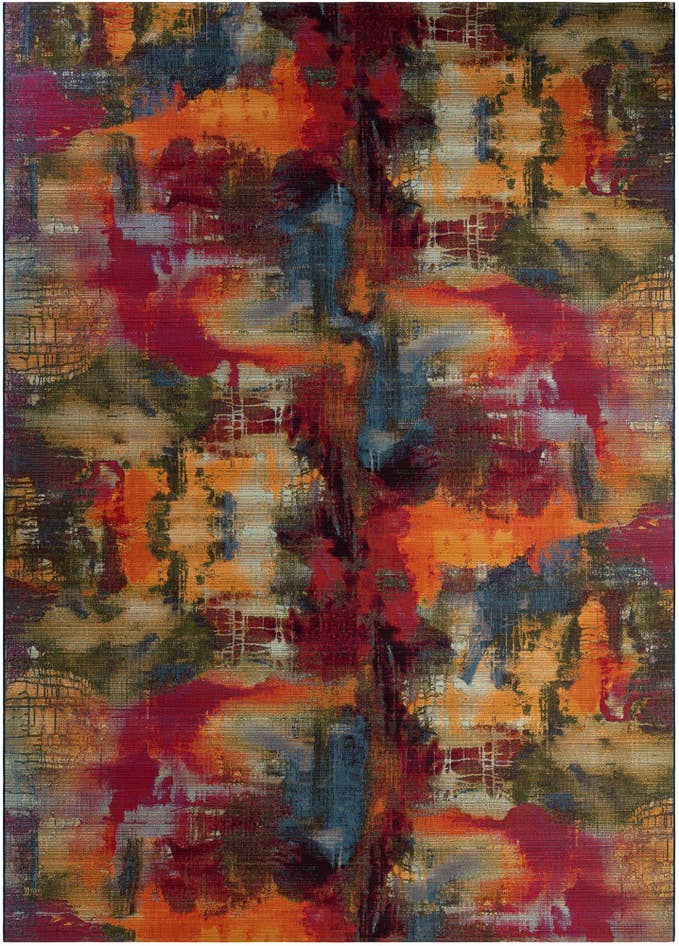 Detail image of 10' x 14' Easy-Clean Modern Indoor / Outdoor Rug