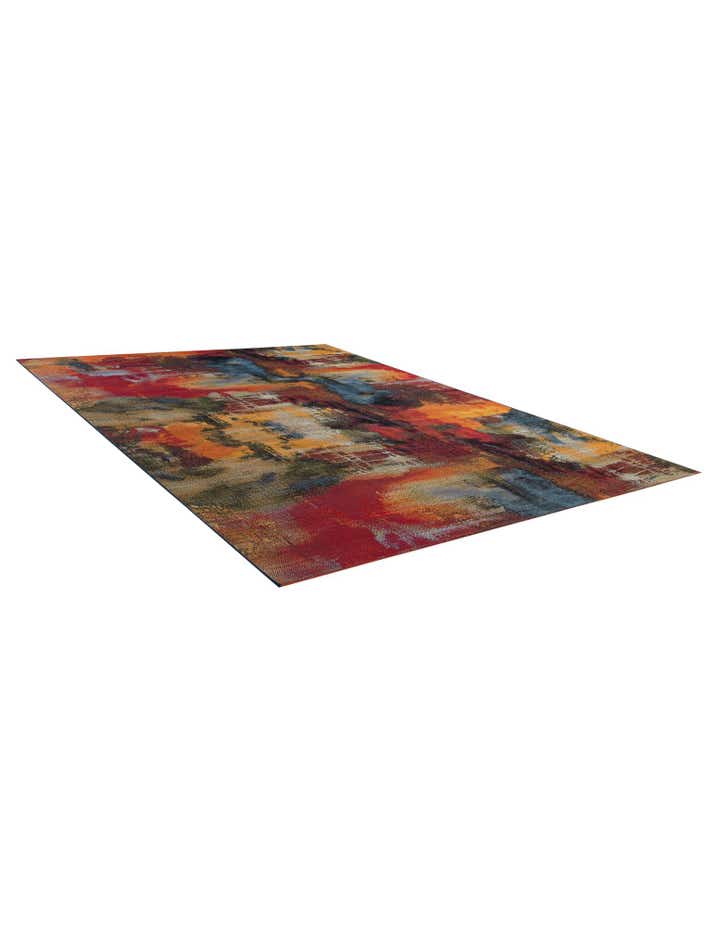 7' x 10' Easy-Clean Modern Indoor / Outdoor Rug