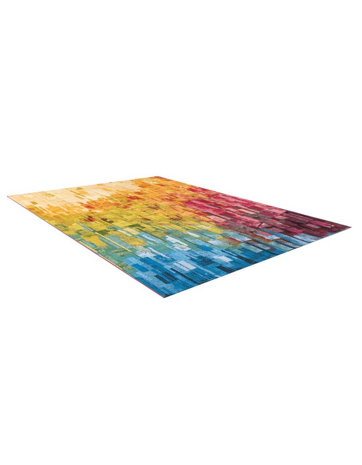 Detail image of 7' 10 x 11'  Washable Modern Indoor / Outdoor Rug