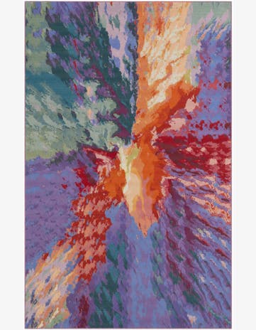 10' x 15' 9 Easy-Clean Modern Indoor / Outdoor Rug