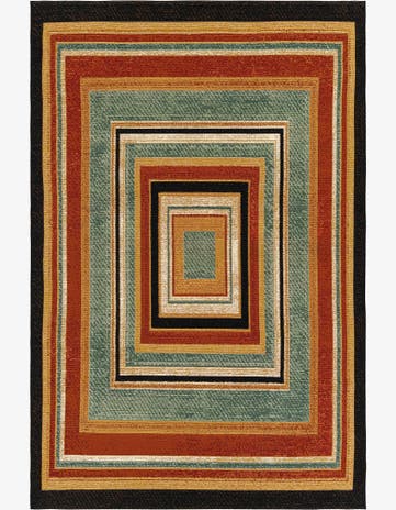 5' 3 x 8' Easy-Clean Modern Indoor / Outdoor Rug