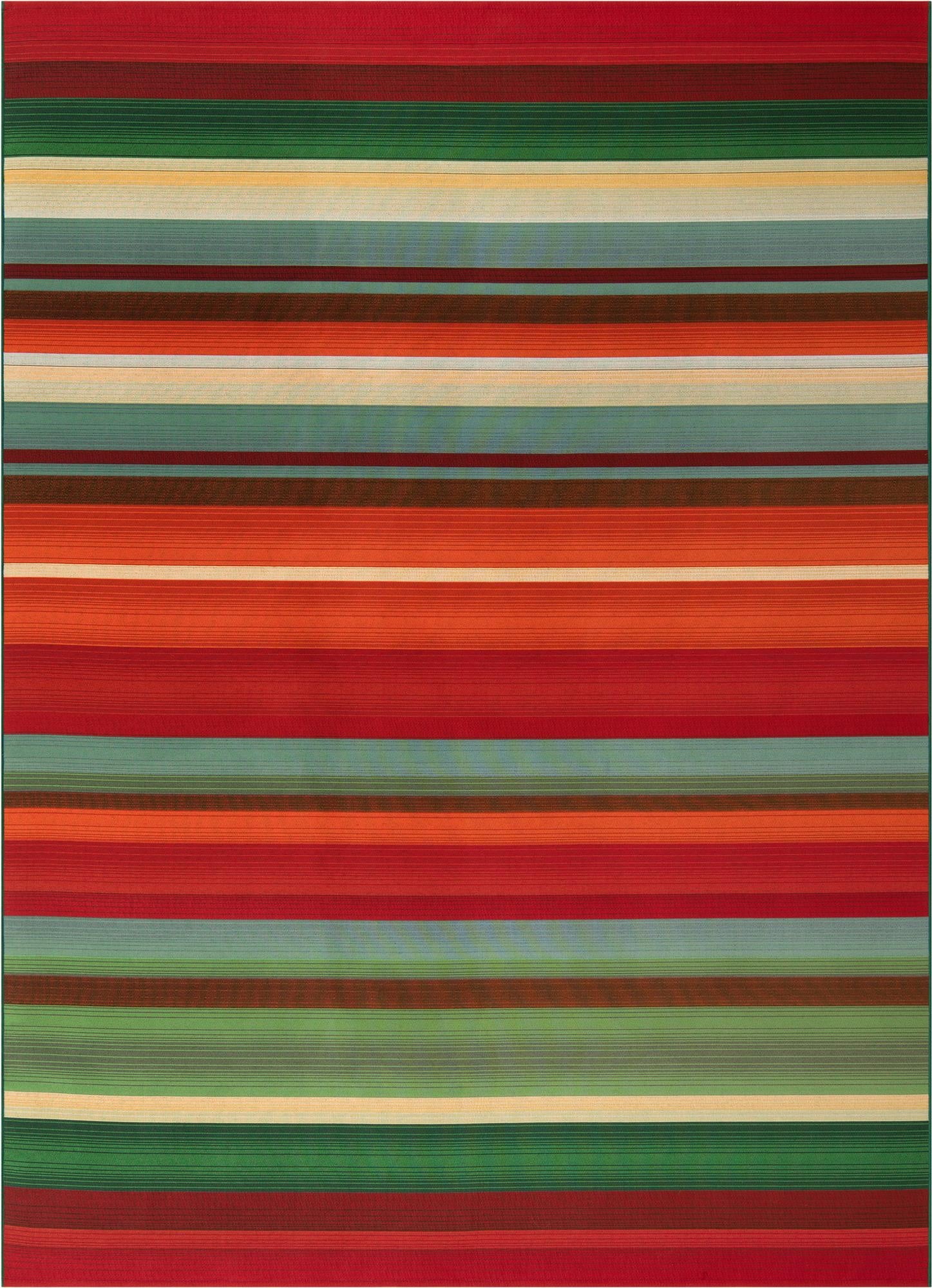 Primary image 7' 10 x 11'  Washable Modern Indoor / Outdoor Rug