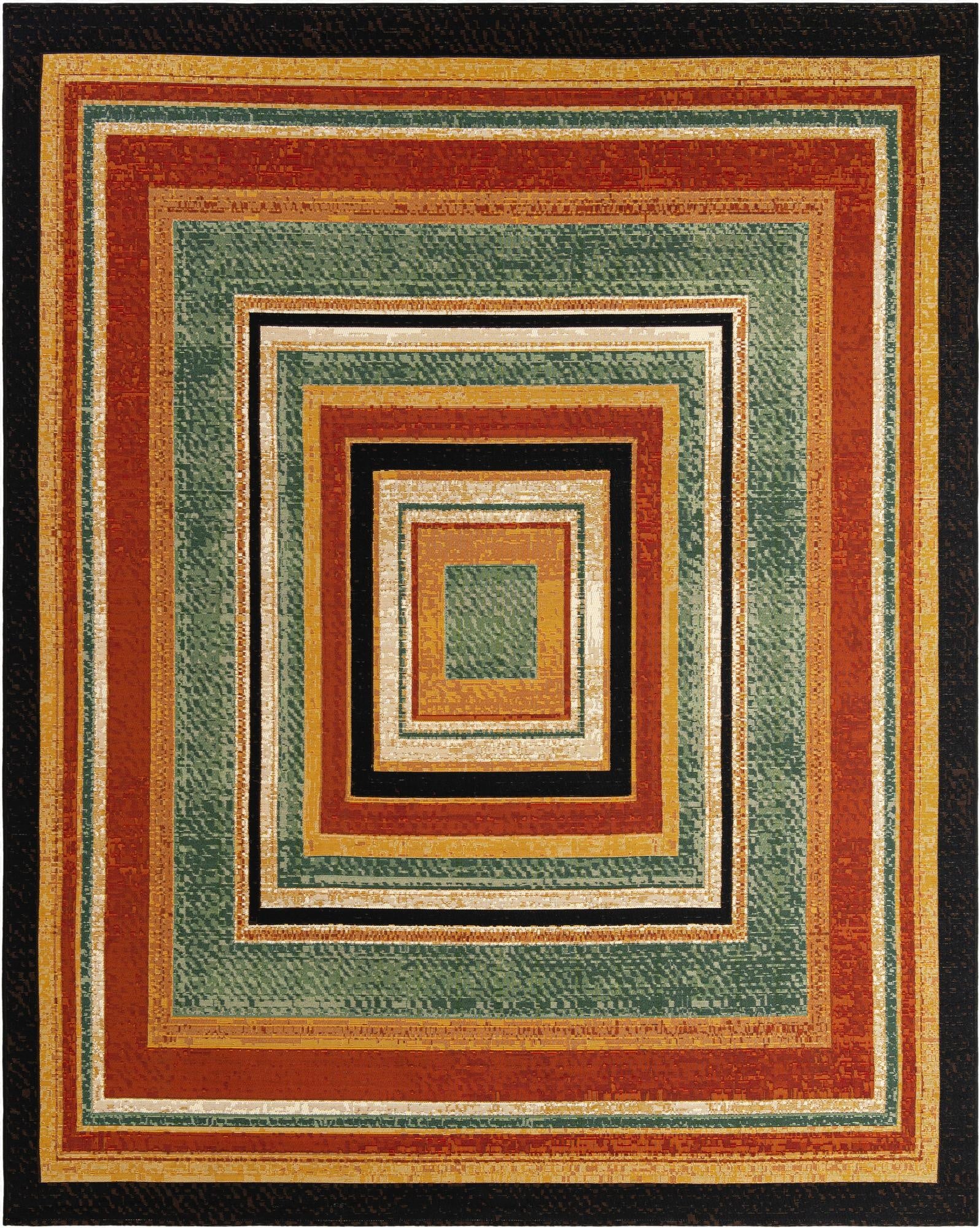 Primary image 7' 10 x 10'  Washable Modern Indoor / Outdoor Rug