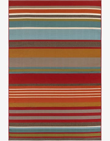 5' 3 x 8' Easy-Clean Modern Indoor / Outdoor Rug
