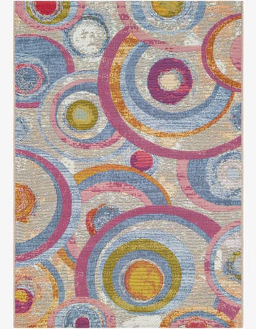 4' x 6' Easy-Clean Modern Indoor / Outdoor Rug