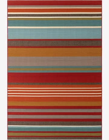 6' x 9' Easy-Clean Modern Indoor / Outdoor Rug