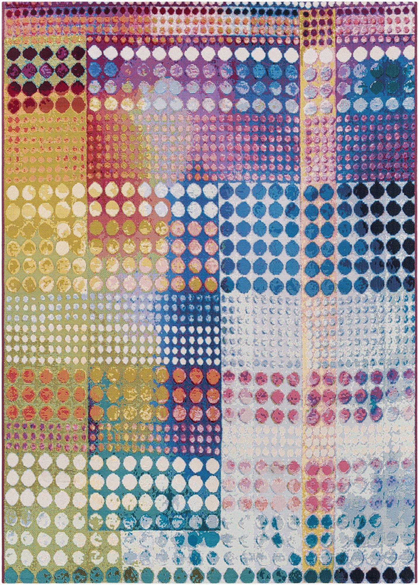 5' x 7'  Washable Modern Indoor / Outdoor Rug