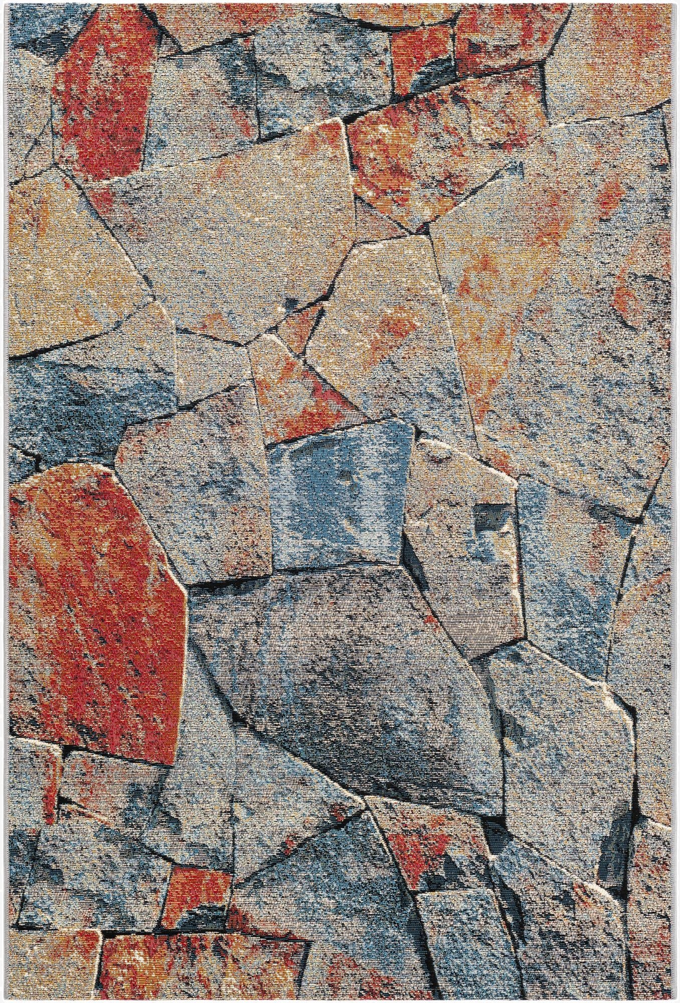 4' x 6'  Washable Modern Indoor / Outdoor Rug