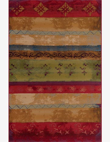 5' 3 x 8' Easy-Clean Modern Indoor / Outdoor Rug