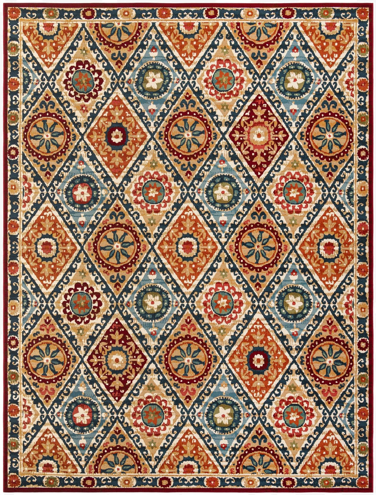 9' x 12'  Washable Modern Indoor / Outdoor Rug