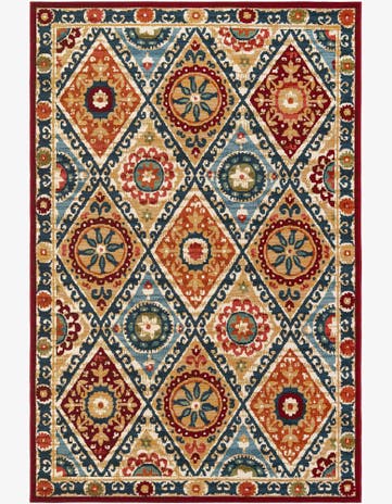 6' x 9' Easy-Clean Modern Indoor / Outdoor Rug