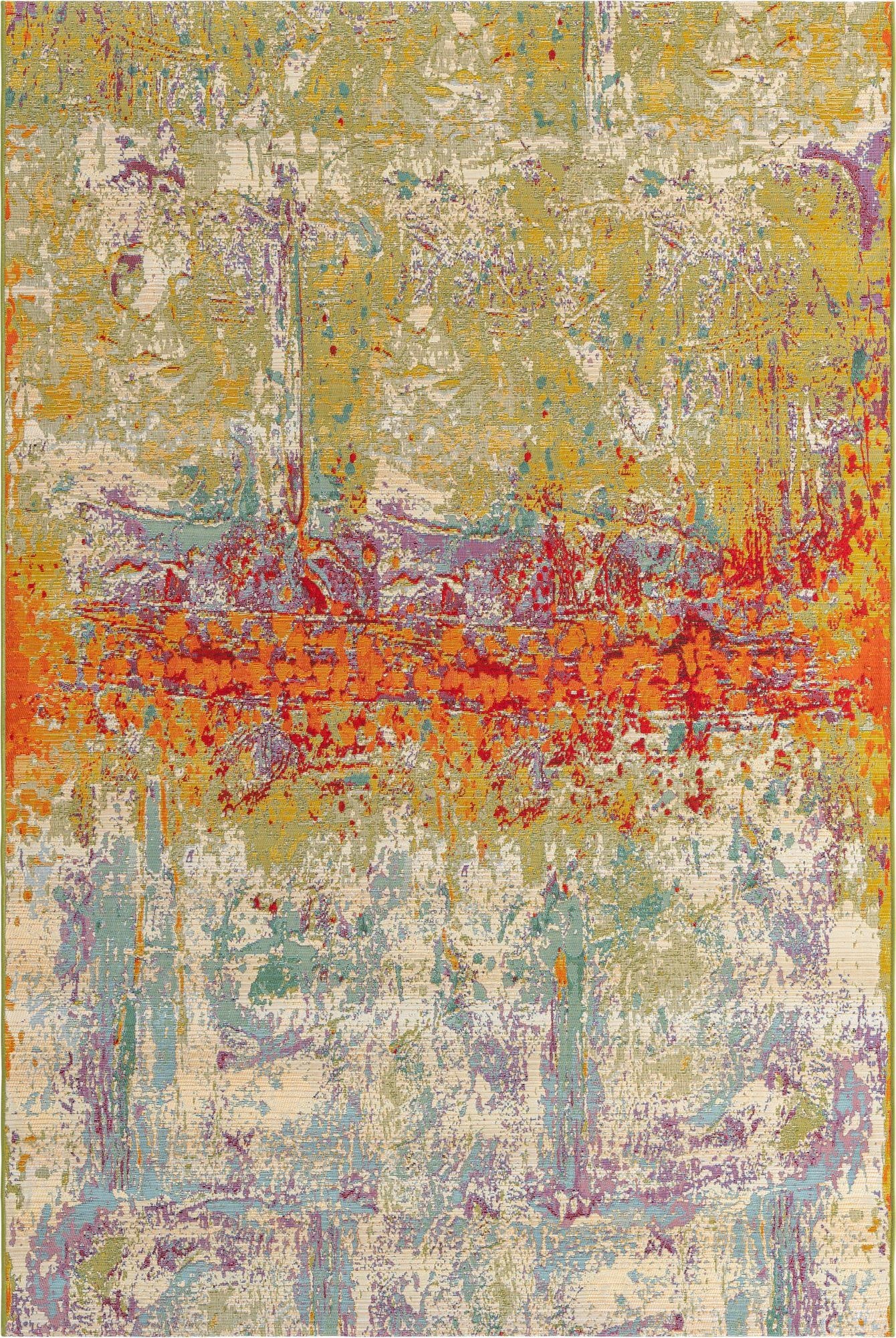 Primary image 6' x 9'  Washable Modern Indoor / Outdoor Rug