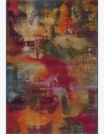 5' 3 x 8' Easy-Clean Modern Indoor / Outdoor Rug