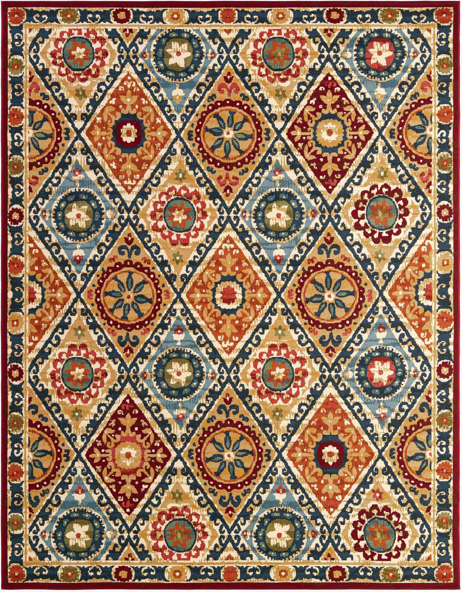 7' 10 x 10'  Washable Modern Indoor / Outdoor Rug