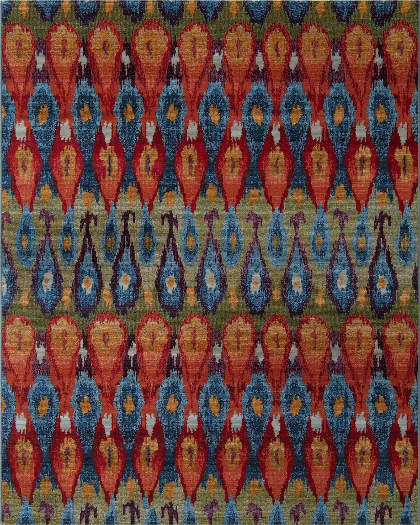 Primary image 7' 10 x 10'  Washable Modern Indoor / Outdoor Rug