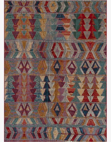 7' x 10' Easy-Clean Modern Indoor / Outdoor Rug