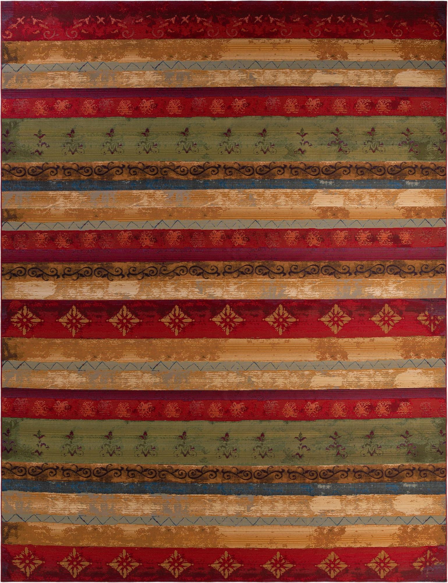 Primary image 12' x 16'  Washable Modern Indoor / Outdoor Rug