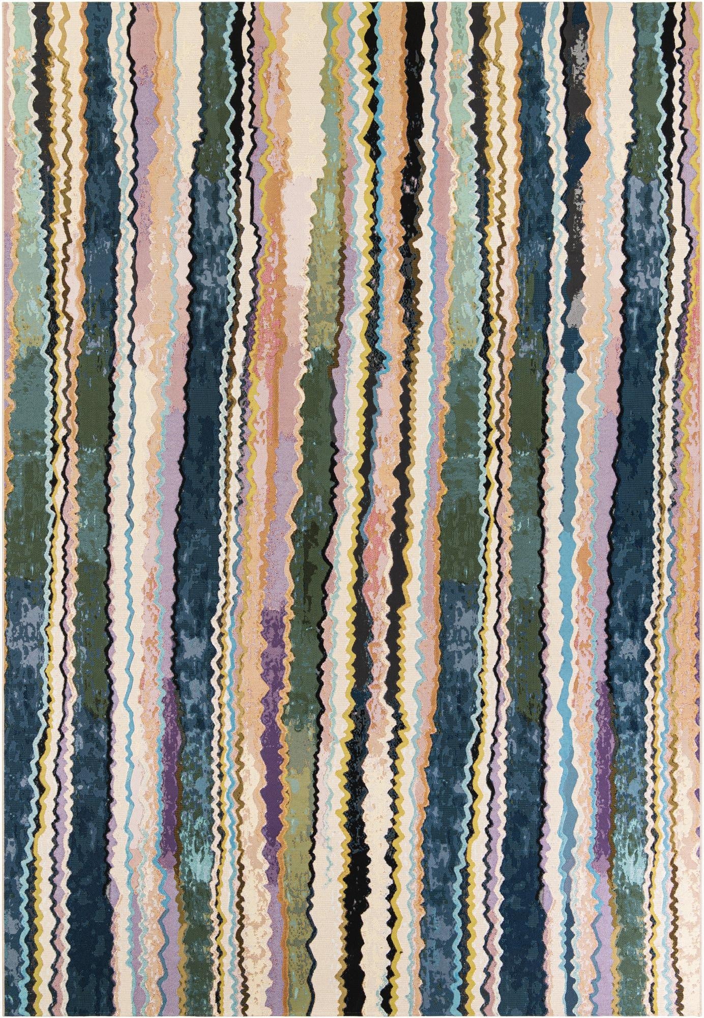 Primary image 10' x 14'  Washable Modern Indoor / Outdoor Rug