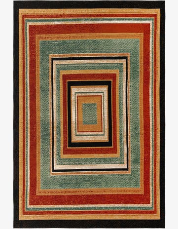 6' x 9' Easy-Clean Modern Indoor / Outdoor Rug