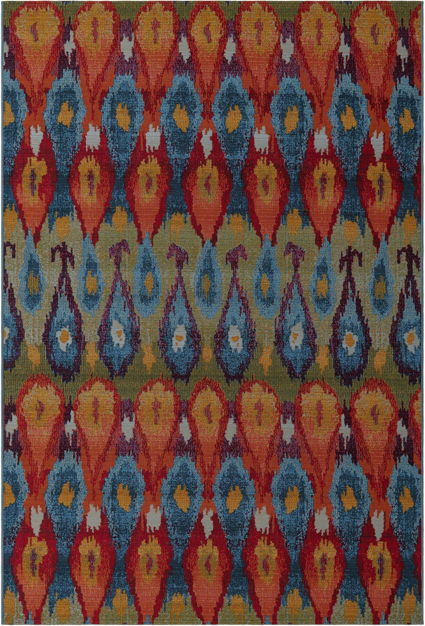 Primary image 6' x 9'  Washable Modern Indoor / Outdoor Rug