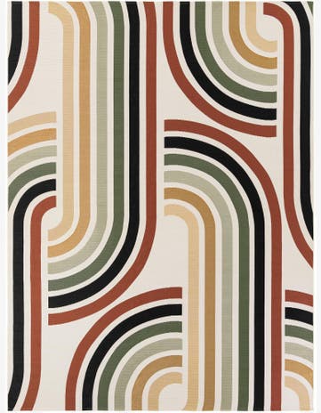 Easy-Clean Modern Indoor / Outdoor Rug