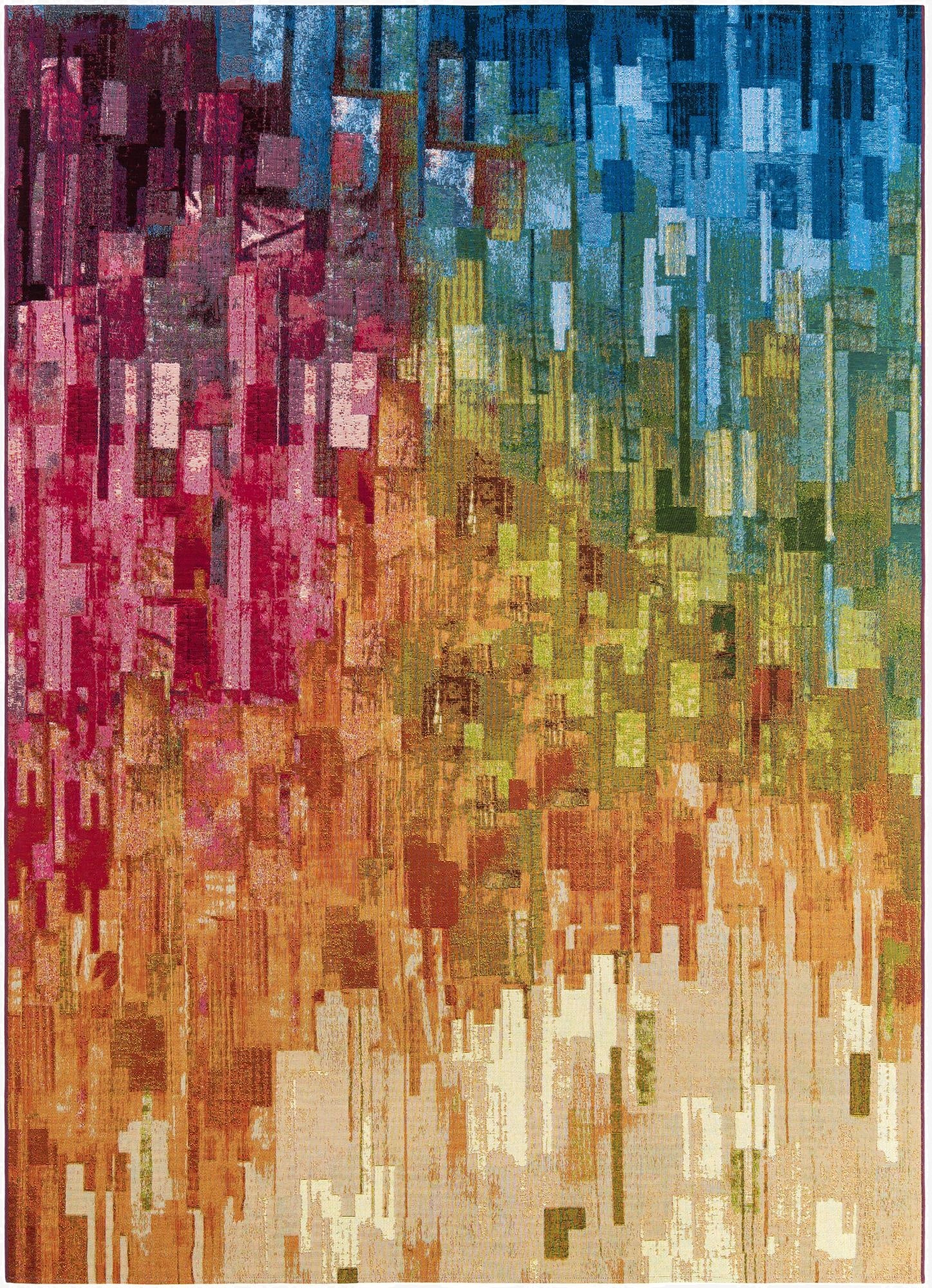 Primary image 7' 10 x 11'  Washable Modern Indoor / Outdoor Rug