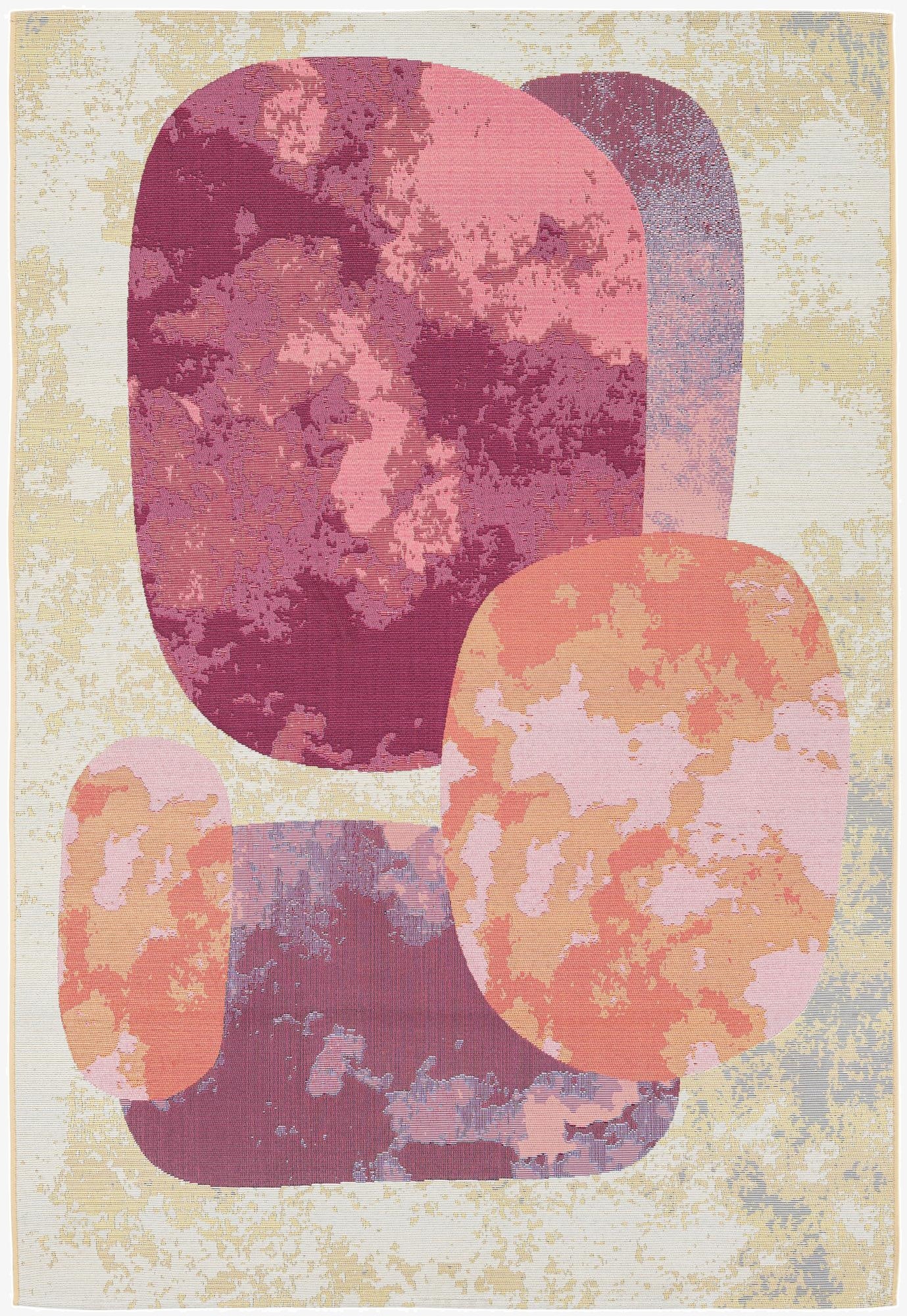 5' 3 x 7' 6  Washable Modern Indoor / Outdoor Rug