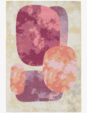 5' 3 x 7' 6 Easy-Clean Modern Indoor / Outdoor Rug