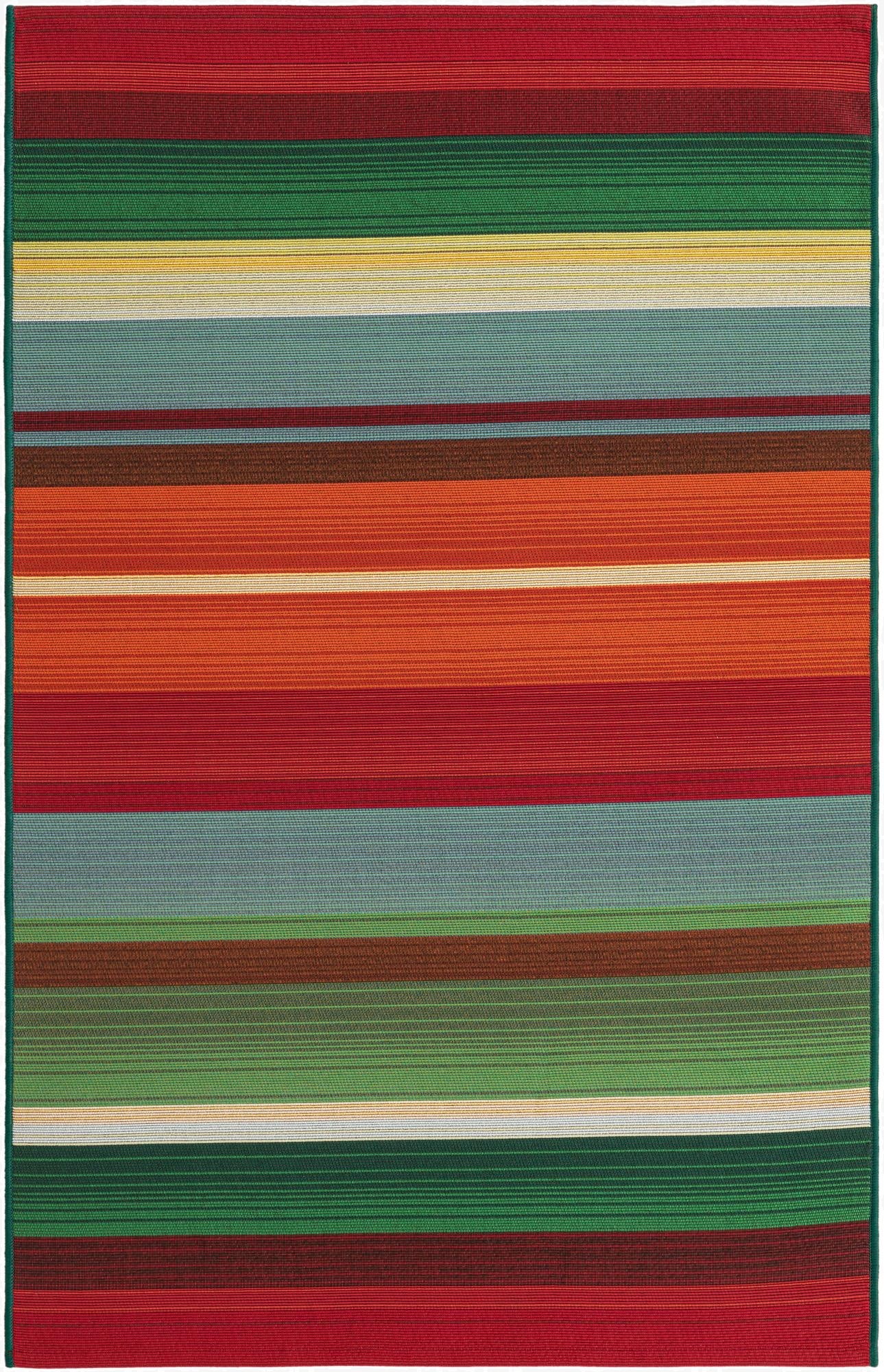 3' 3 x 5' 3  Washable Modern Indoor / Outdoor Rug