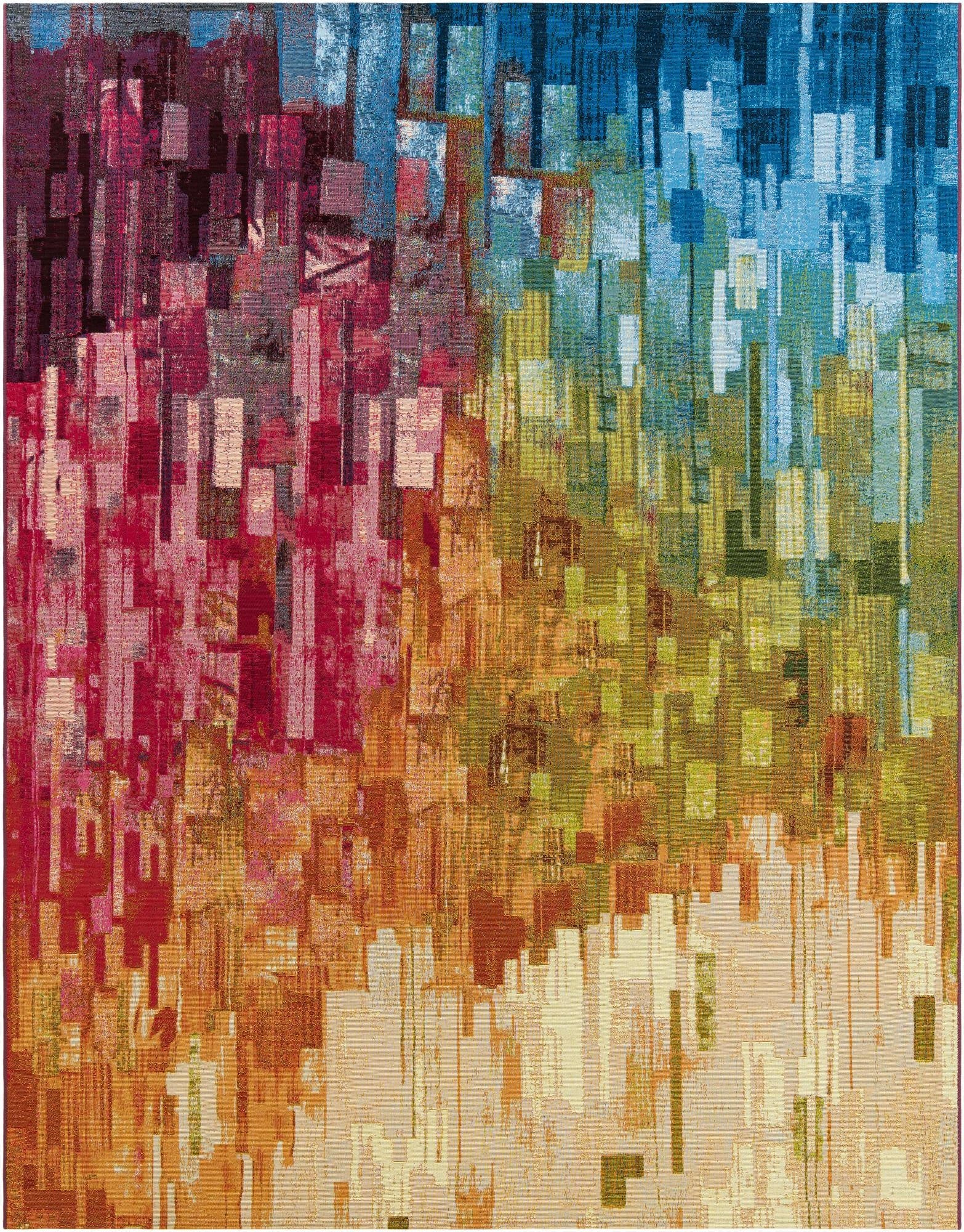 8' x 10'  Washable Modern Indoor / Outdoor Rug