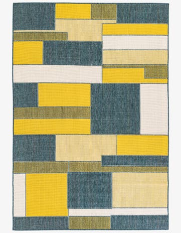 5' 3 x 7' 6 Easy-Clean Modern Indoor / Outdoor Rug