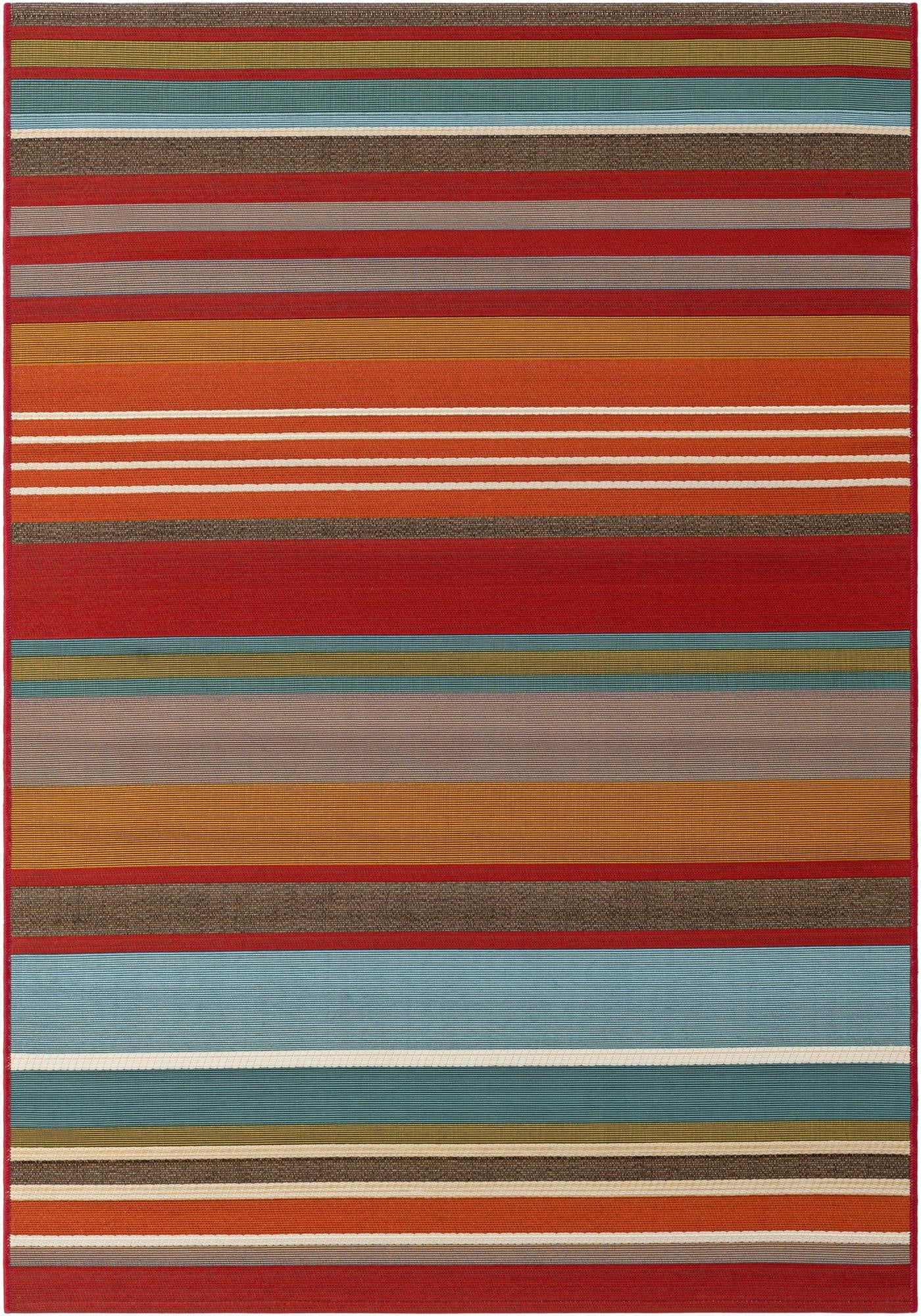 Primary image 4' x 6'  Washable Modern Indoor / Outdoor Rug