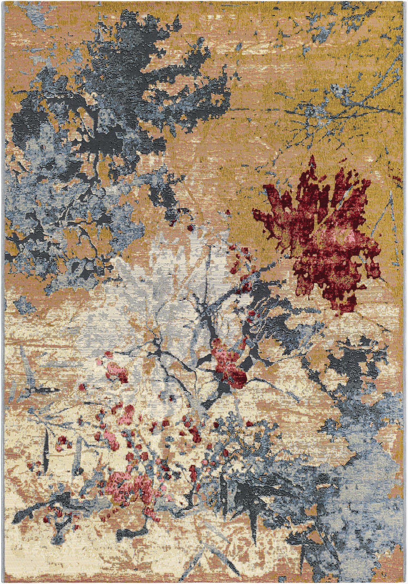 4' x 6'  Washable Modern Indoor / Outdoor Rug