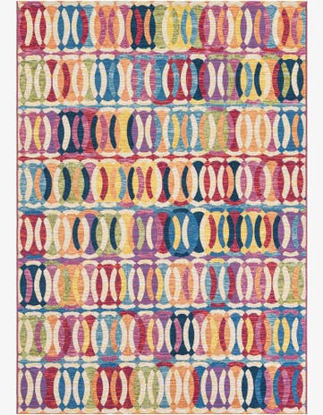 6' x 9' Easy-Clean Modern Indoor / Outdoor Rug