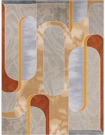 Easy-Clean Modern Indoor / Outdoor Rug