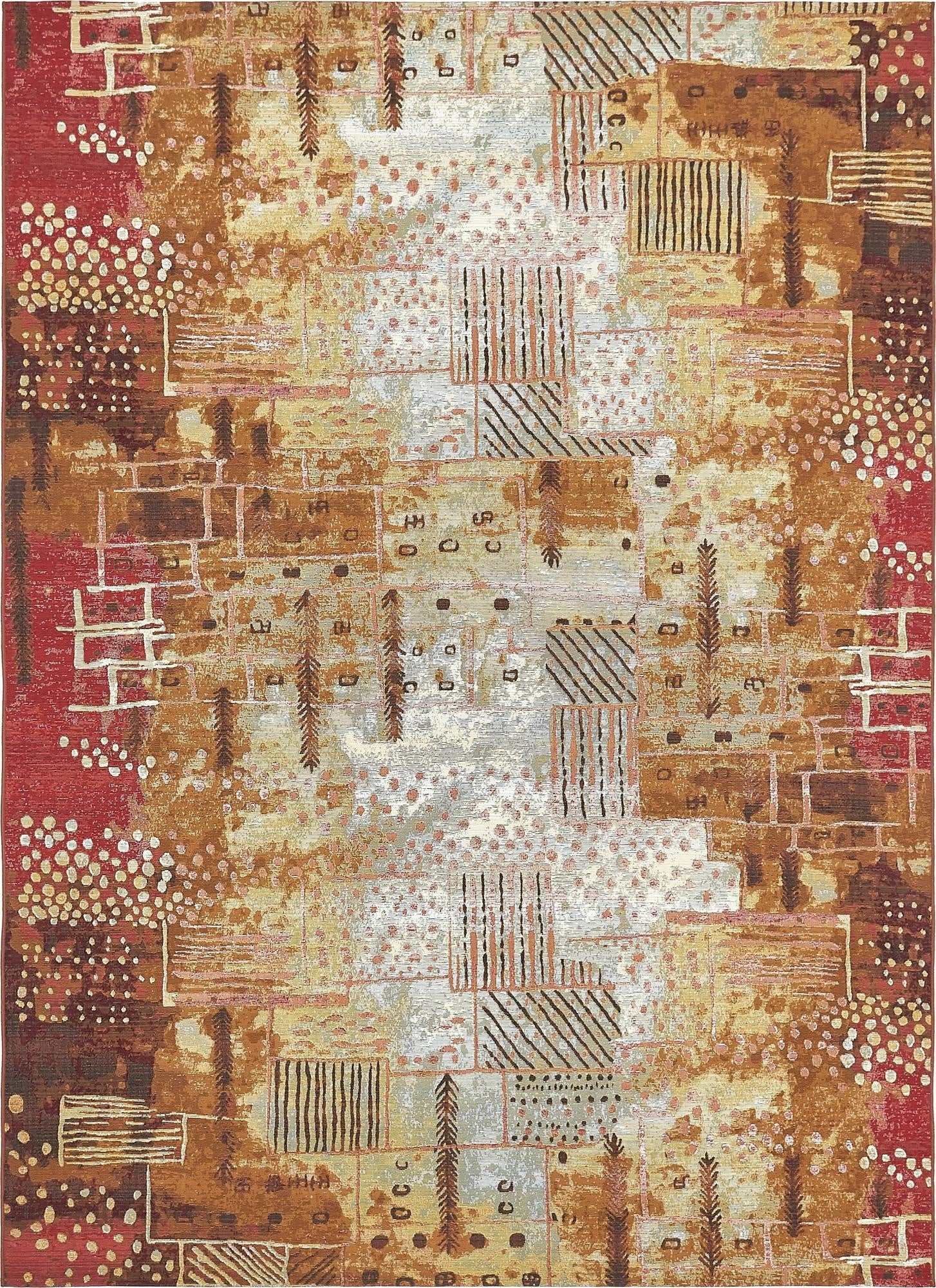 8' x 11' 4  Washable Modern Indoor / Outdoor Rug