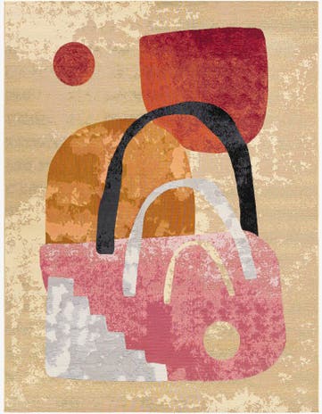 Easy-Clean Modern Indoor / Outdoor Rug