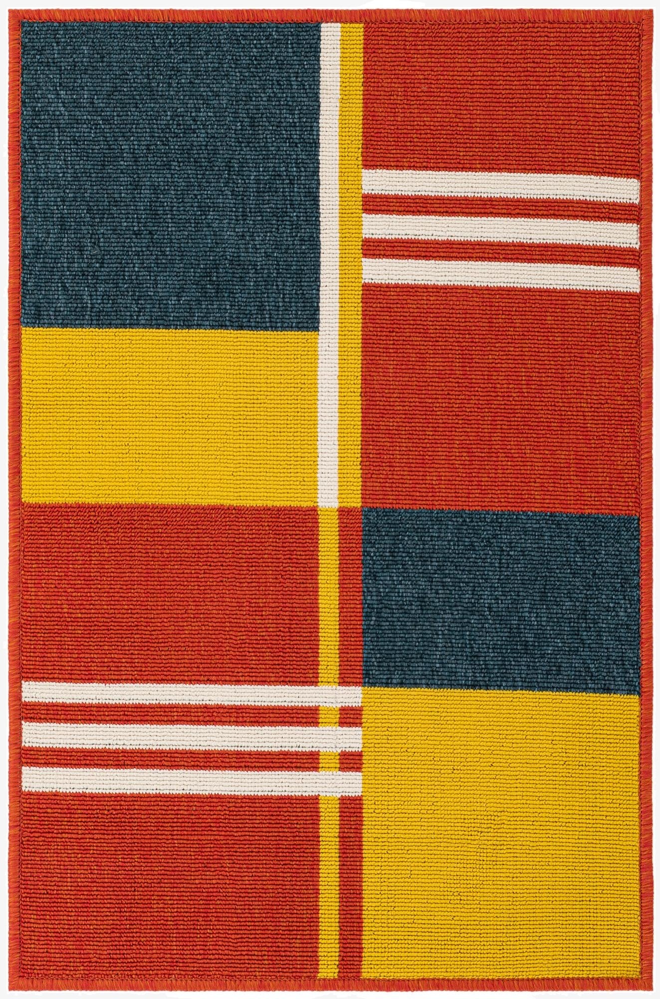 2' x 3'  Washable Modern Indoor / Outdoor Rug