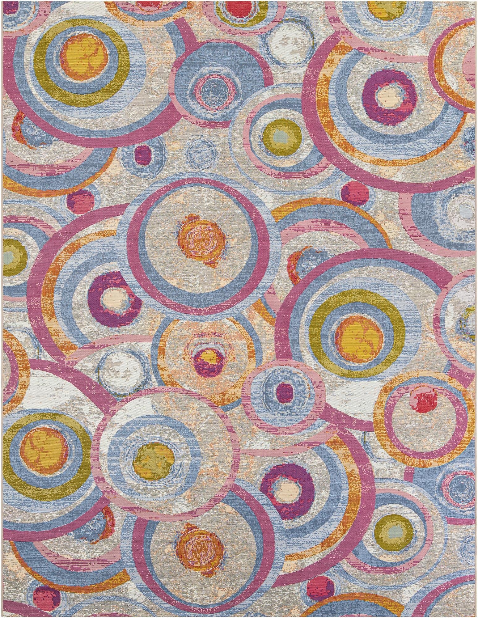 9' x 12'  Washable Modern Indoor / Outdoor Rug