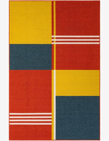 Easy-Clean Modern Indoor / Outdoor Rug