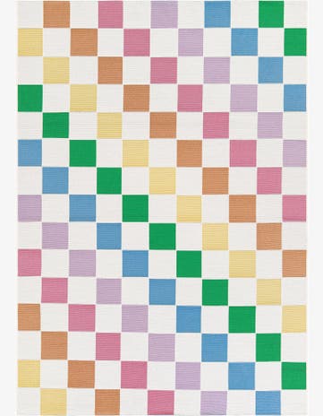 5' 4 x 7' 6 Easy-Clean Modern Indoor / Outdoor Rug