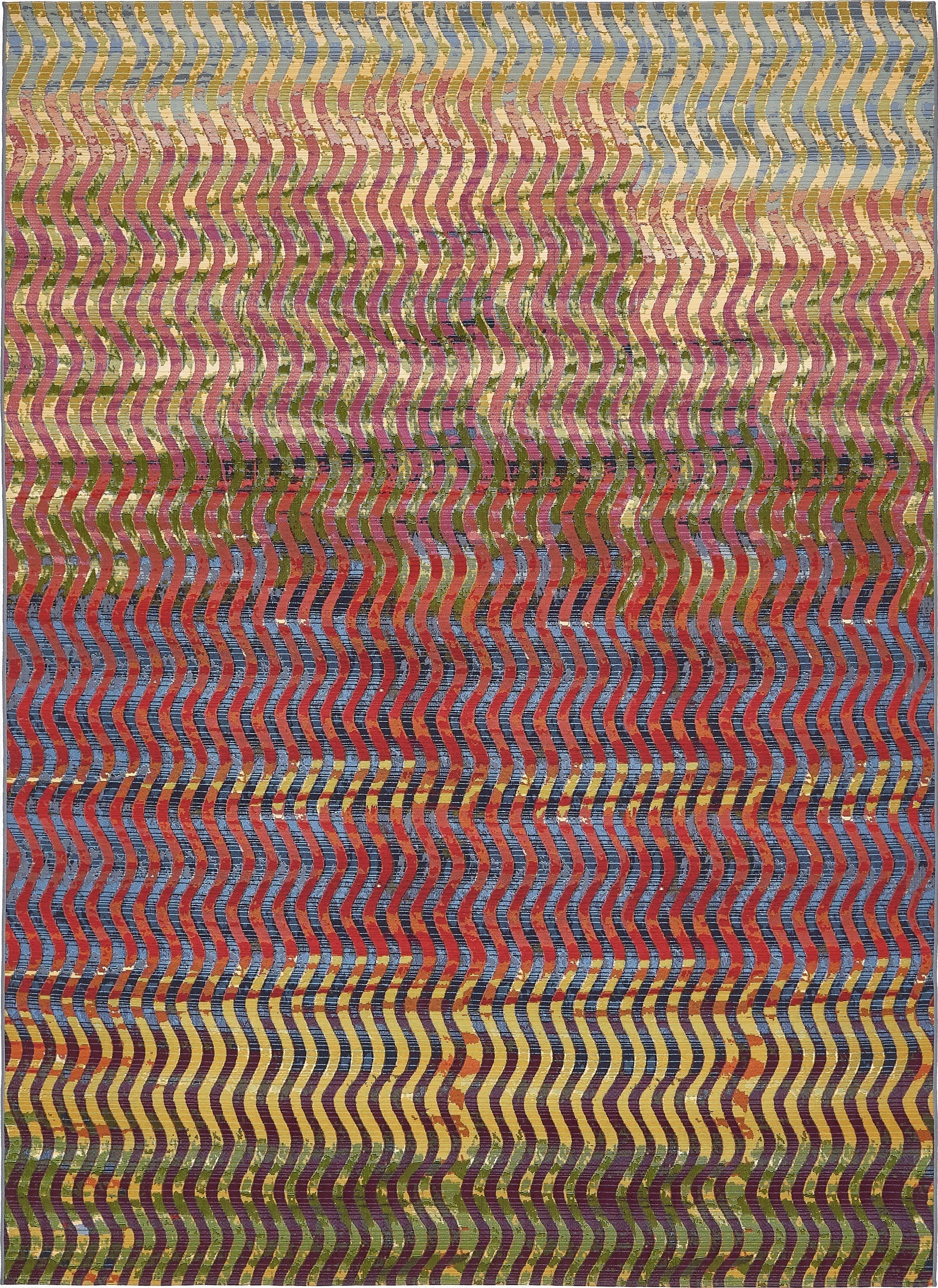 8' x 11' 4  Washable Modern Indoor / Outdoor Rug