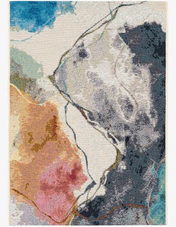 2' x 3' 1 Easy-Clean Modern Indoor / Outdoor Rug