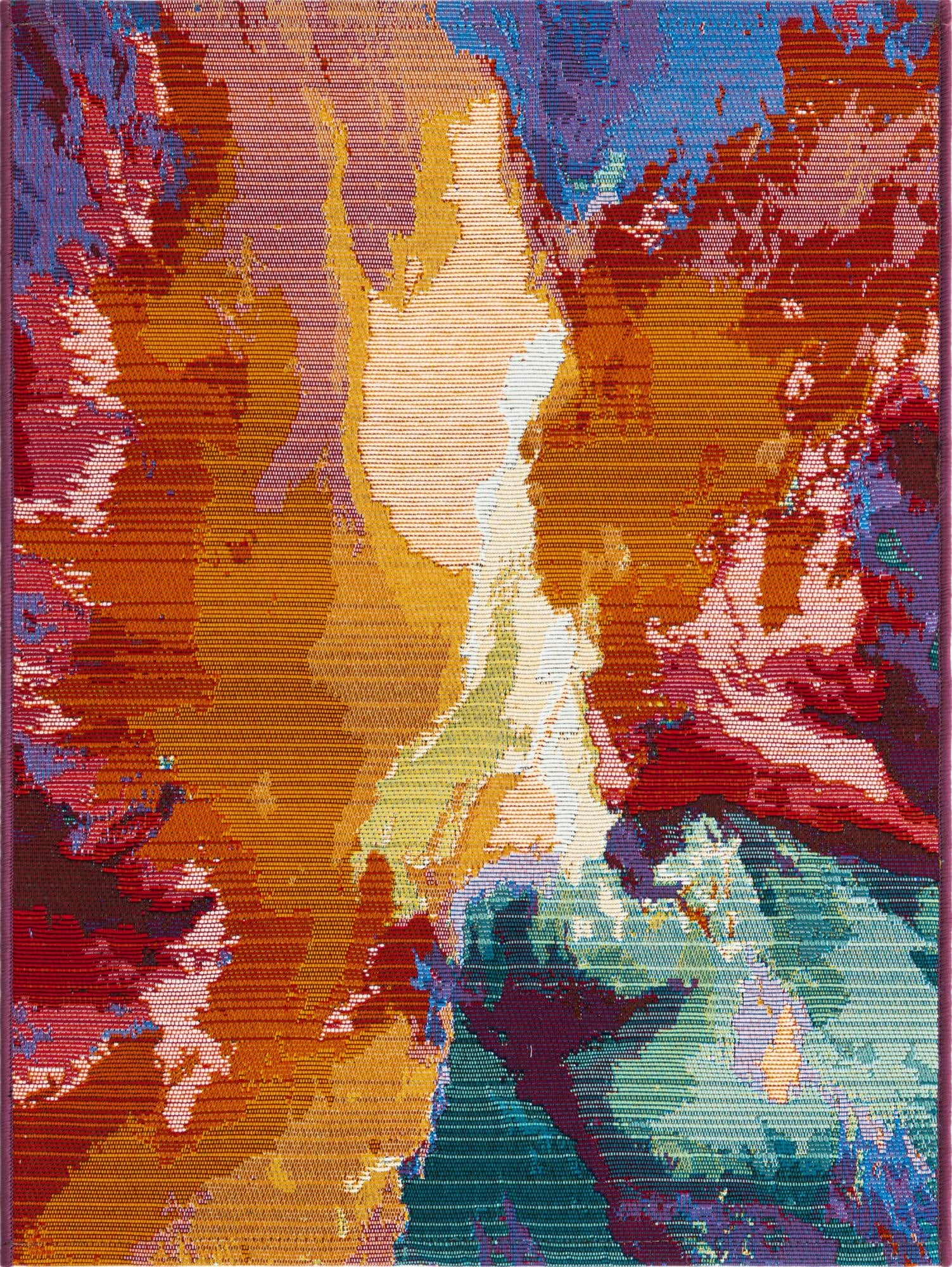 2' x 3'  Washable Modern Indoor / Outdoor Rug