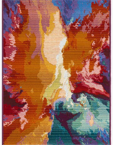 Easy-Clean Modern Indoor / Outdoor Rug